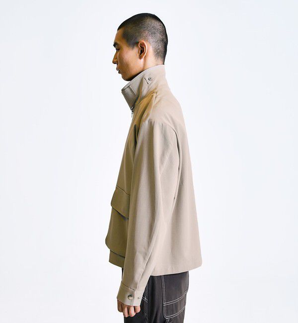 SHIPS「City Ambient Products: ウールライク ジップ ブルゾン (セットアップ対応)」|ブルゾン・スタジャン|