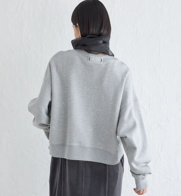 SHIPS for women「Wai＋:〈手洗い可能〉裏毛 オーガンジー スウェット」|スウェット・ジャージ|