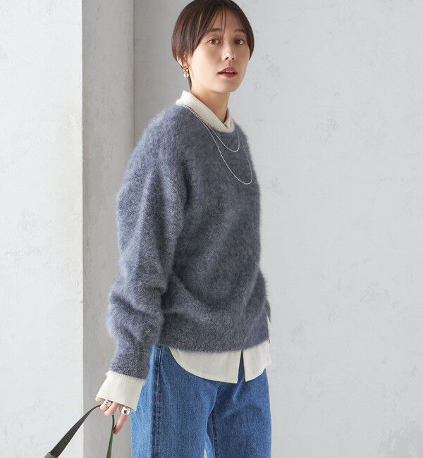 SHIPS for women「杢 FOX クルーネック プルオーバー」|ニット・セーター|