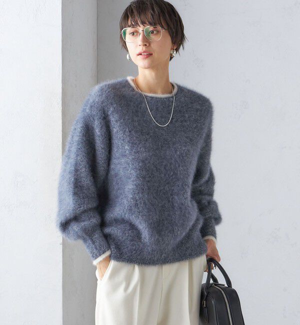 SHIPS for women「杢 FOX クルーネック プルオーバー」|ニット・セーター|