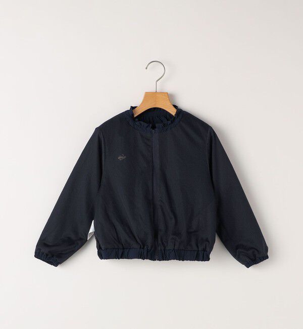 SHIPS KIDS「SHIPS KIDS:100～130cm /〈UVカット/洗濯機可能〉フリル パーカ」|ブルゾン・スタジャン|