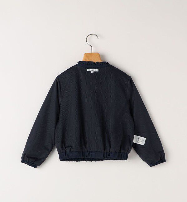 SHIPS KIDS「SHIPS KIDS:100～130cm /〈UVカット/洗濯機可能〉フリル パーカ」|ブルゾン・スタジャン|