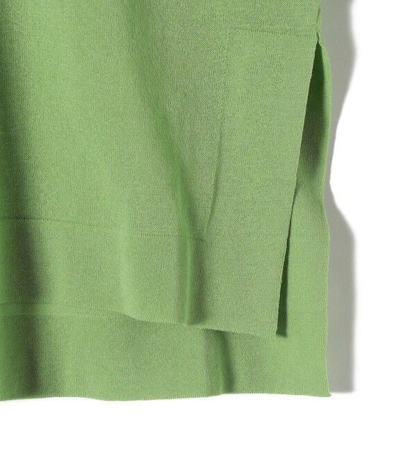 SHIPS for women「〈手洗い可能〉18G フィルミーコットン ワイド ショート スリーブ プルオーバー」|ニット・セーター|