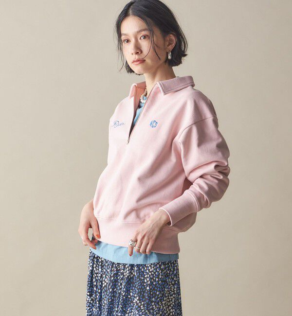 SHIPS for women「SHIPS NINE CASE:〈洗濯機可能〉ハーフ ジップ スウェット プルオーバー」|スウェット・ジャージ|