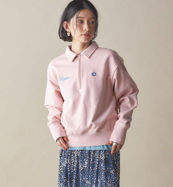 SHIPS for women「SHIPS NINE CASE:〈洗濯機可能〉ハーフ ジップ スウェット プルオーバー」|スウェット・ジャージ|