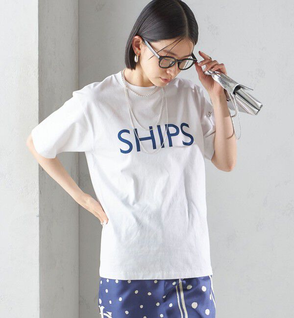 SHIPS for women「【SHIPS別注】Champion: SHIPS LOGO プリント TEE」|Tシャツ・カットソー|