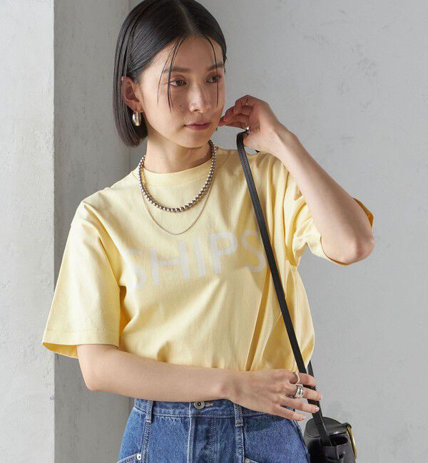SHIPS for women「【SHIPS別注】Champion: SHIPS LOGO プリント TEE」|Tシャツ・カットソー|