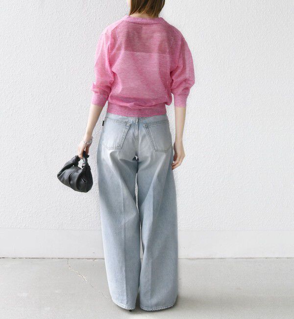 SHIPS for women「〈手洗い可能〉ラミー混 シアー カーディガン」|カーディガン|