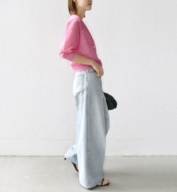 SHIPS for women「〈手洗い可能〉ラミー混 シアー カーディガン」|カーディガン|