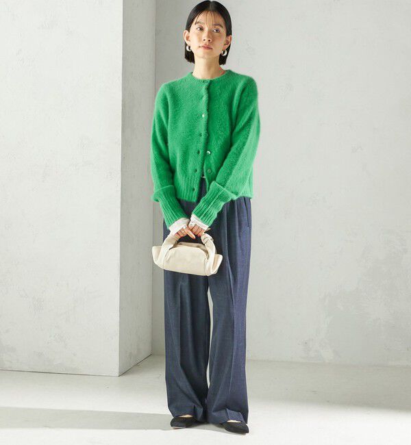 SHIPS for women「〈手洗い可能〉デニムライク 2タック ワイド パンツ」|その他|