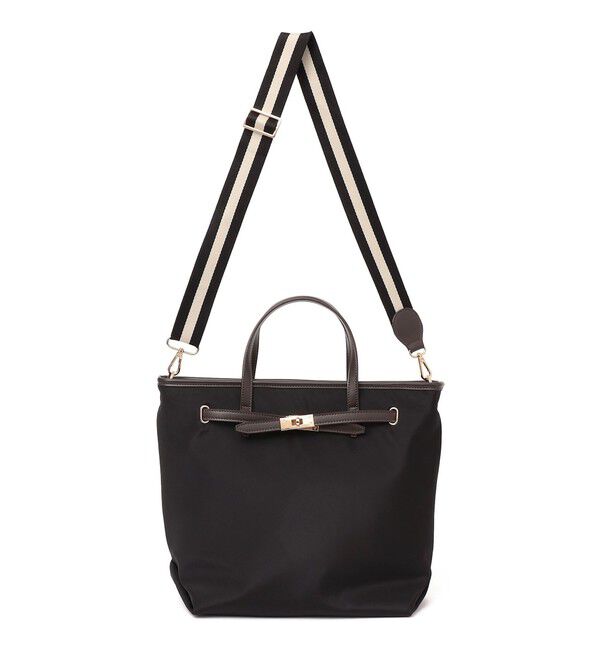 SHIPS for women「【WEB限定】ライン テープ ショルダー付き A4 トート」|トートバッグ|