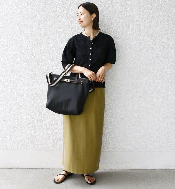 SHIPS for women「【WEB限定】ライン テープ ショルダー付き A4 トート」|トートバッグ|