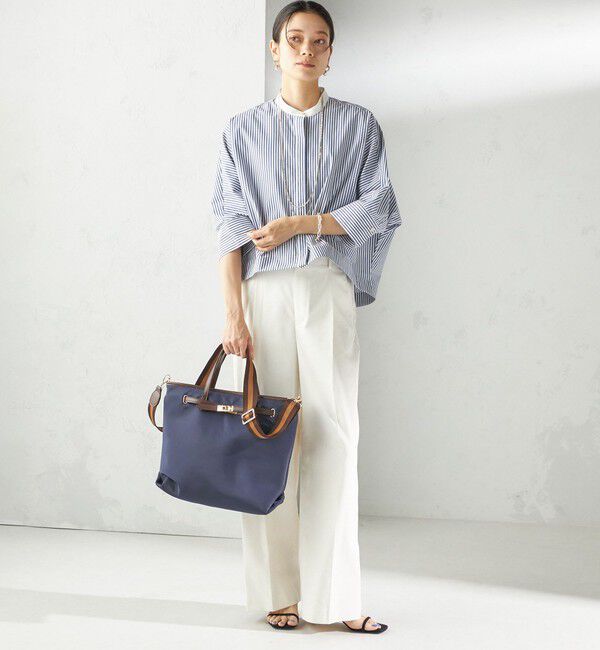 SHIPS for women「【WEB限定】ライン テープ ショルダー付き A4 トート」|トートバッグ|