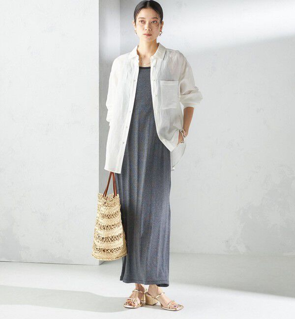 SHIPS for women「【SHIPS別注】miller:〈洗濯機可能〉ボーダー タンクトップ ワンピース」|ワンピース|