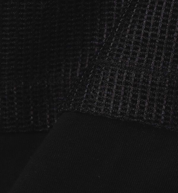 SHIPS any「《一部追加予約》SHIPS any:〈手洗い可能〉メッシュ シアー ハンカチ スリーブ ドッキング TEE」|Tシャツ・カットソー|