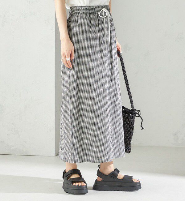 SHIPS for women「〈手洗い可能〉ACAR リップル ポケット スカート」|スカート|