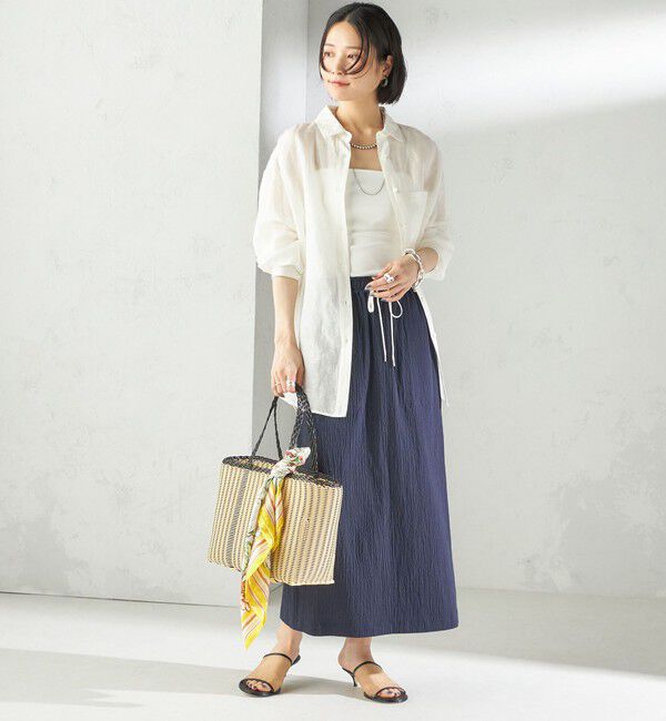 SHIPS for women「〈手洗い可能〉ACAR リップル ポケット スカート」|スカート|