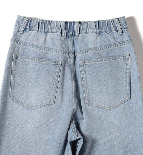 SHIPS for women「〈洗濯機可能〉ドロスト イージー デニム パンツ」|デニム|