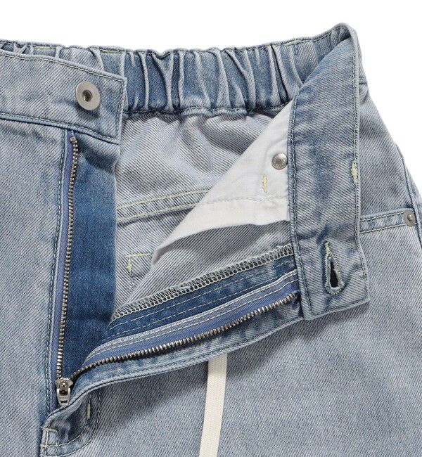 SHIPS for women「〈洗濯機可能〉ドロスト イージー デニム パンツ」|デニム|