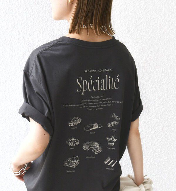 SHIPS for women「サダハルアオキ コラボ TEE」|Tシャツ・カットソー|チャコールグレー