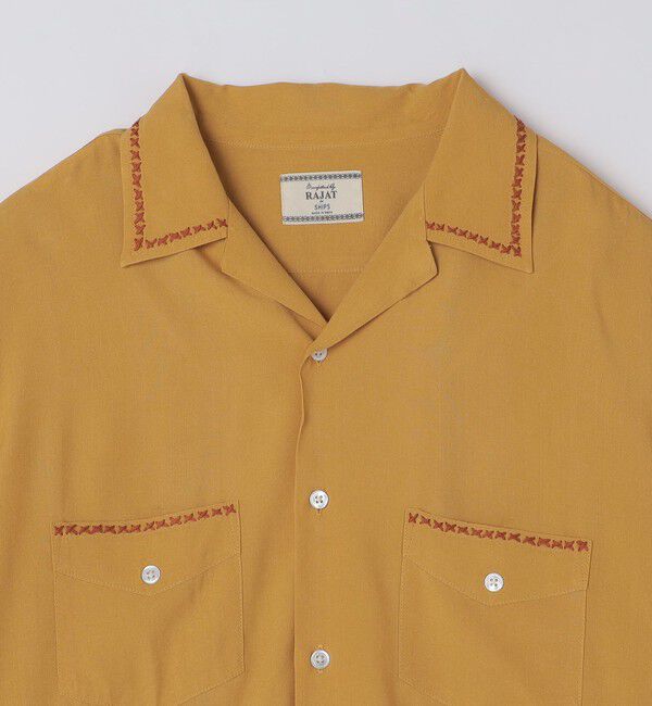 SHIPS「RAJAT: ハンド エンブロイダリー バック ショートスリーブ シャツ」|シャツ・ブラウス|