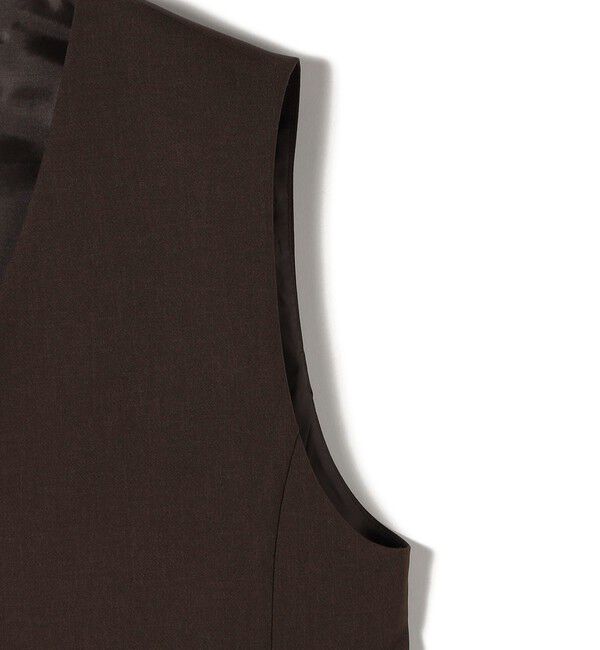 SHIPS for women「〈手洗い可能〉ハイカウント ダブルクロス ジレ」|ベスト・ジレ|