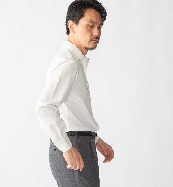 SHIPS「SHIPS: ジャージー ソリッド ワンピースカラー シャツ」|Tシャツ・カットソー|