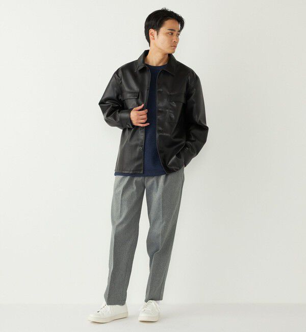 SHIPS Colors 「SHIPS Colors:合成皮革 CPO シャツジャケット◇」|ブルゾン・スタジャン|