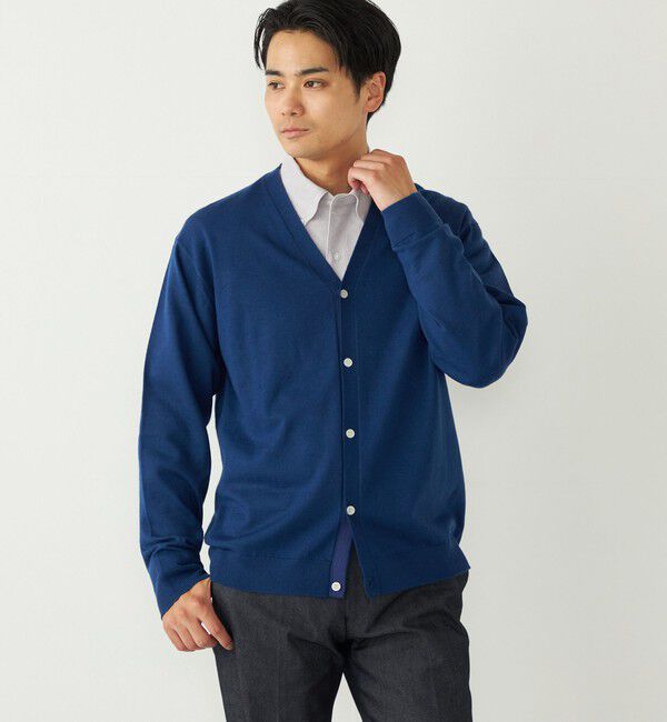 SHIPS Colors 「SHIPS Colors:〈手洗い可能〉アンチピリング 12ゲージ カーディガン」|カーディガン|