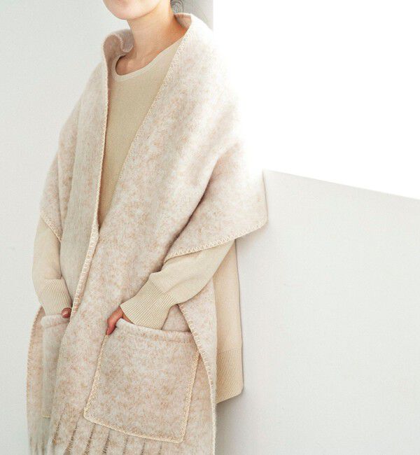 quaranciel「quaranciel: マルチ ウェイ ポケット ストール 25FW」|ストール|ベージュ