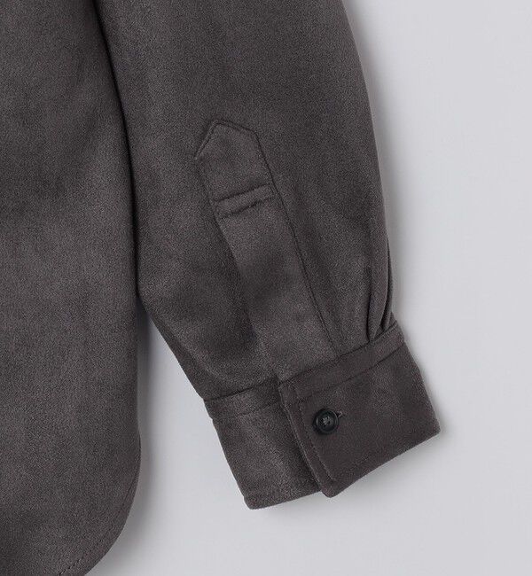 SHIPS Colors 「SHIPS Colors:〈洗濯機可能〉ポリエステル フェイクスエード ルーズ シャツ」|シャツ・ブラウス|