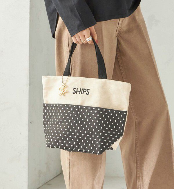SHIPS for women「《一部追加予約》チャーム付き ポケット トート バッグ」|トートバッグ|