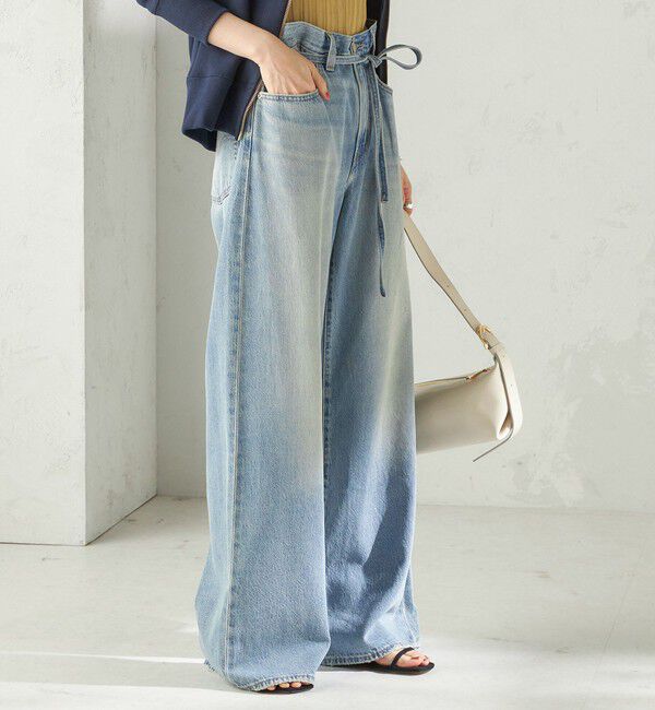 SHIPS for women「Levi&rsquo;s: XL STRAIGHT ライトオンス」|デニム|