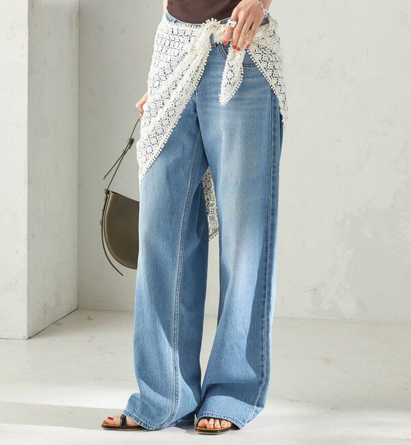 SHIPS for women「《予約》【SHIPS EXCLUSIVE】Levi&rsquo;s: LOW LOOSE ライトオンス」|デニム|