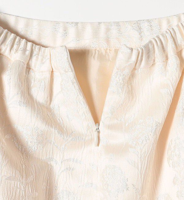 SHIPS any「SHIPS any:〈手洗い可能〉フラワー ジャカード Iライン タック スカート」|スカート|