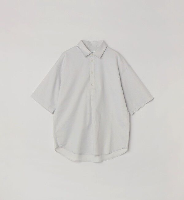 SHIPS any「【WEB限定】SHIPS any: ハイブリッドリネン プルオーバー シャツ(セットアップ対応) 26SS◆」|シャツ・ブラウス|