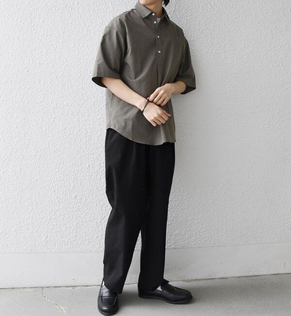 SHIPS any「【WEB限定】SHIPS any: ハイブリッドリネン プルオーバー シャツ(セットアップ対応) 26SS◆」|シャツ・ブラウス|