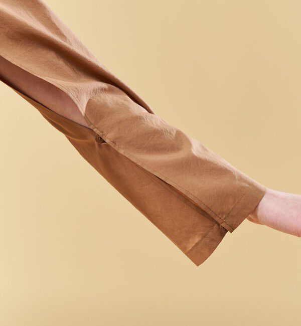 DES PRES「コットンシルクタイプライター ケープライクジャケット」|ノーカラージャケット|