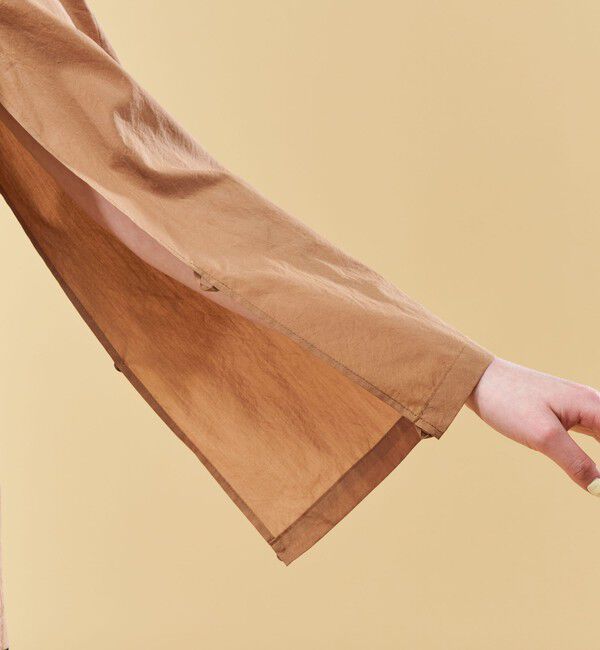 DES PRES「コットンシルクタイプライター ケープライクジャケット」|ノーカラージャケット|