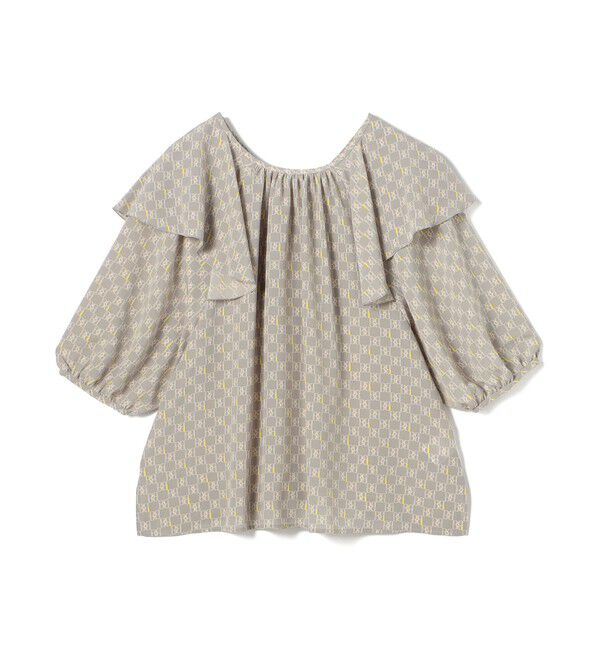 Ballsey「BBタイポグラフィプリント フロンタブルブラウス」|シャツ・ブラウス|14 グレー系