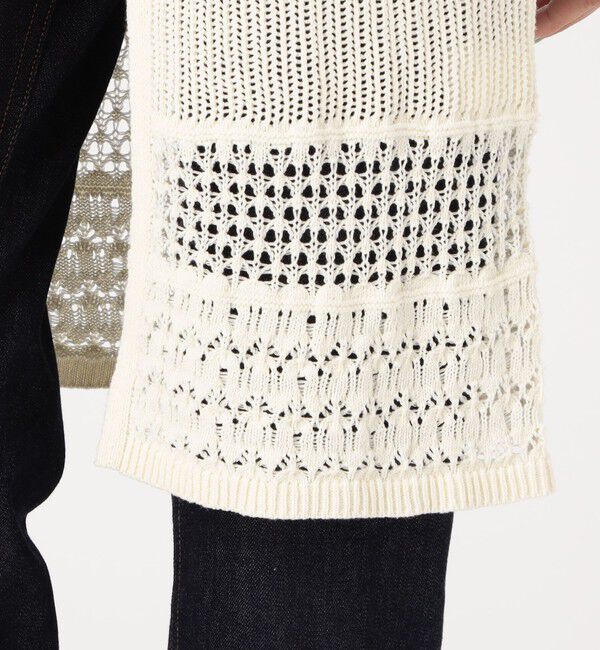 MACPHEE「【WEB限定】コットンレーシー ノースリーブワンピース」|ニット・セーター|