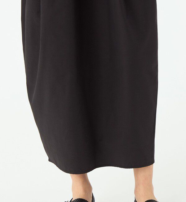 MACPHEE「フリルコンビ Vネックワンピース」|ワンピース|