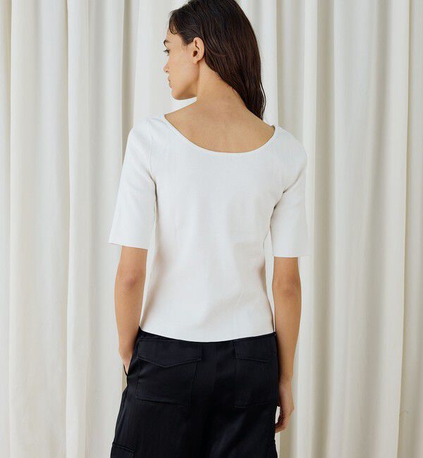 DES PRES「ハイツイストドライコットン ハーフスリーブプルオーバー」|ニット・セーター|