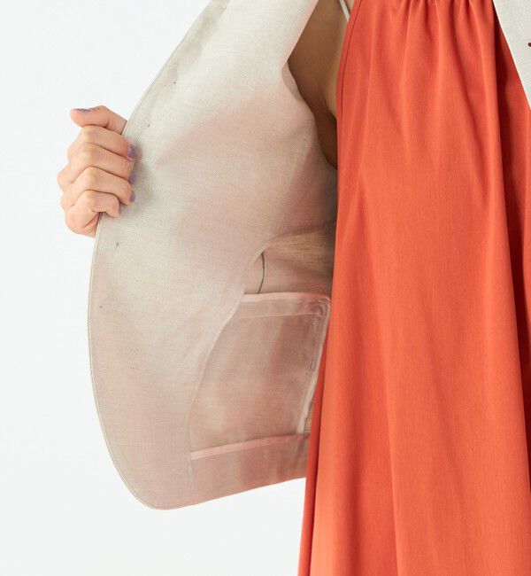 MACPHEE「タイニーヘリンボーン コンパクトジレ」|ベスト・ジレ|