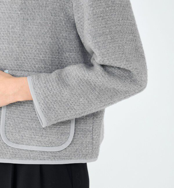 Ballsey「ファンシードビー クルーネックジャケット」|ノーカラージャケット|