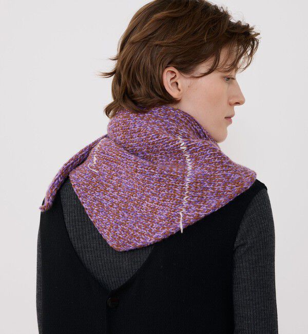 TOMORROWLAND GOODS「ASAUCE MELER カシミヤステッチ トライアングルストール」|ストール|