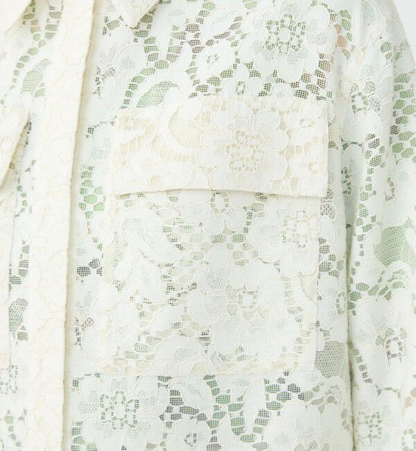 Ballsey「フラワーコードレース ステンカラーブルゾン」|ブルゾン・スタジャン|