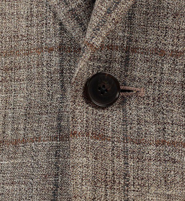 TOMORROWLAND MENS「レーヨンシルクリネン シングルブレステッド 2Bジャケット」|テーラードジャケット|