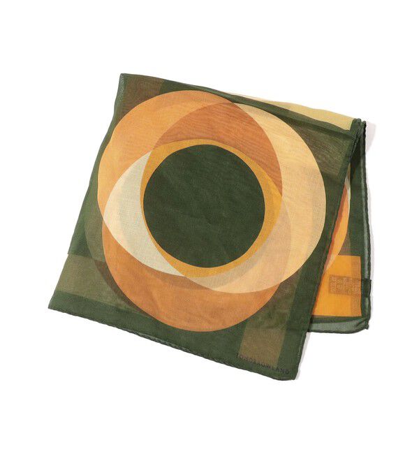 TOMORROWLAND GOODS「TOMORROWLAND コットンシルク プリントポケットチーフ」|バンダナ・スカーフ|58 グリーン系