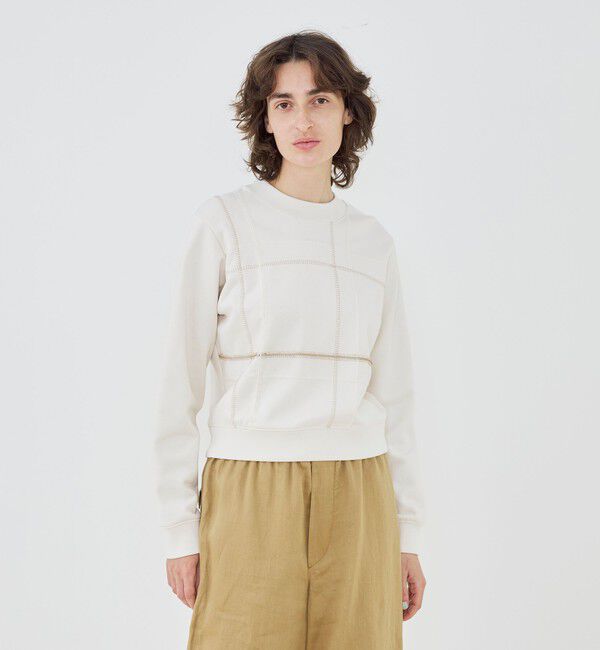 GALERIE VIE「レンシルコットンジャージー クルーネックプルオーバー」|スウェット・ジャージ|
